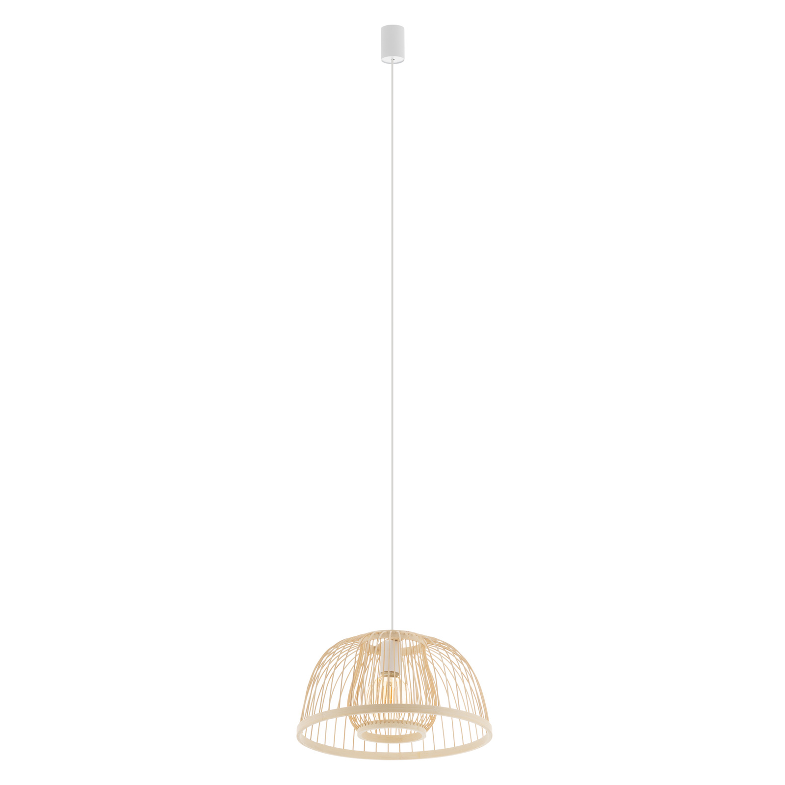 Lampa sufitowa wisząca sypialnia loft drewniana E27 11158