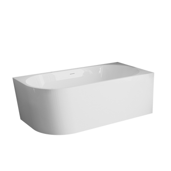 WANNA WOLNOSTOJĄCA PRZYŚCIENNA PRAWA 150 CM ASTRI Z SYFONEM