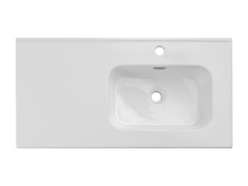 Umywalka meblowa jednokomorowa 90cm z blatem ceramicznym GO 2 90CM R DP ( E-8095-90R )