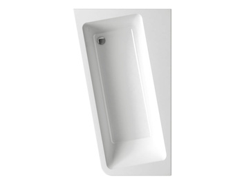 Akrylowa wanna narożna asymetryczna Ravak 10° 160x95 L snowwhite | C831000000