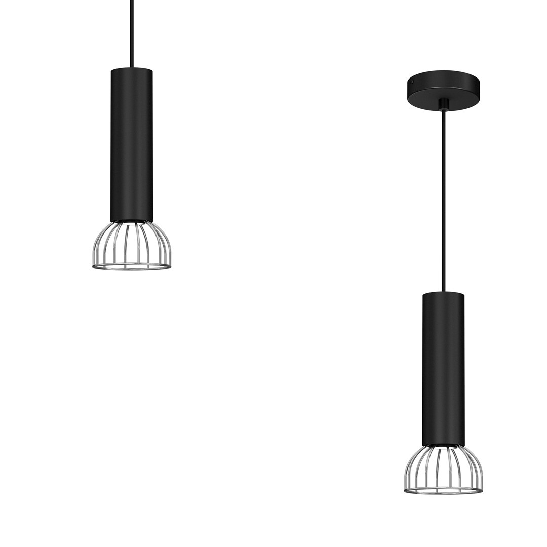 Lampa Wiszca DANTE BLACK/SILVER 1x mini GU10