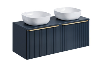 Zestaw mebli łazienkowych Santa Fe Deep Blue 120cm z umywalkami nablatowymi – SET-SFDB B 120CM UN 6252
