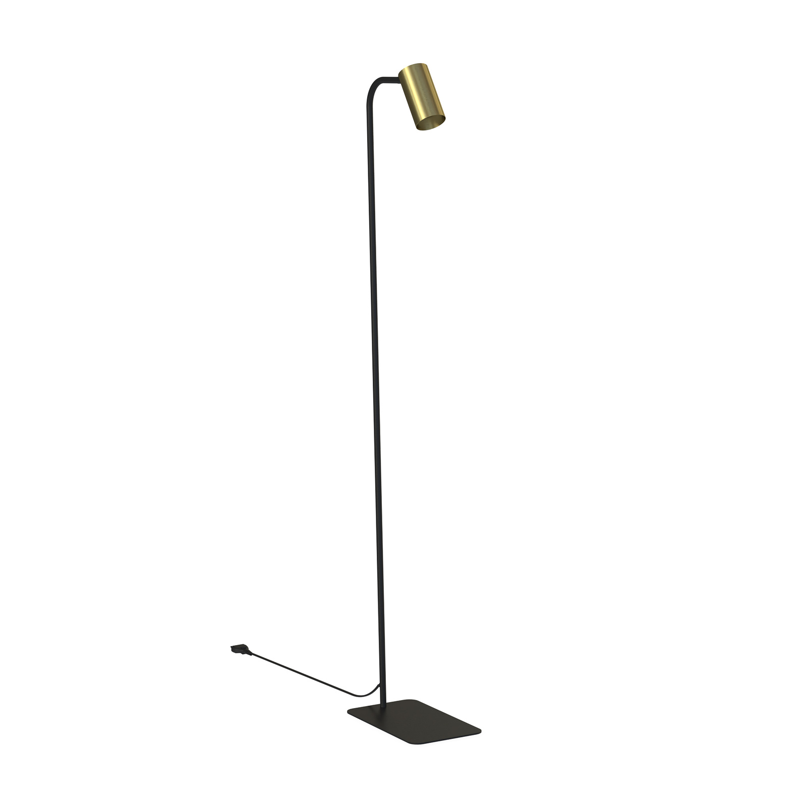 Elegancka lampa podogowa stojca czarny/zoty GU10 7711