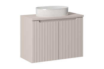 Zestaw mebli łazienkowych Nova Cashmere 80cm z blatem i umywalką nablatową Beyond – set-noc b cashmere 80cm d un beyond 5 wh