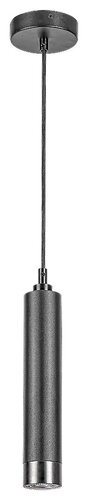 5076 Zircon Lampa wisząca IP20 czarny mat GU10 1X MAX 5W