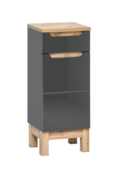 Szafka boczna 35cm 1 drzwi 1 szuflada BALI GRAFIT 810 FSC