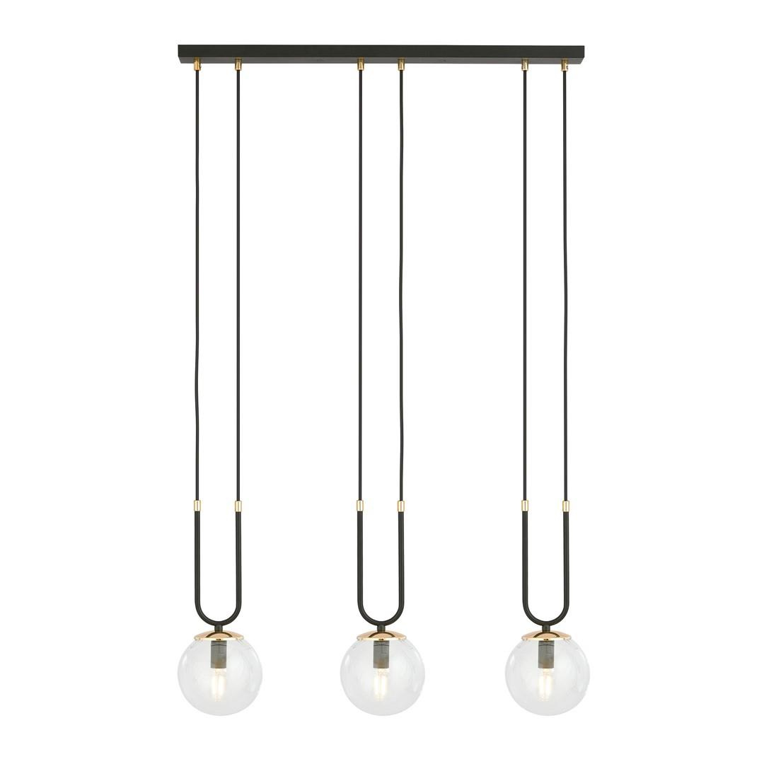 Wiszca lampa ze szklanymi kulami 3-punktowa GLAM 1114/3