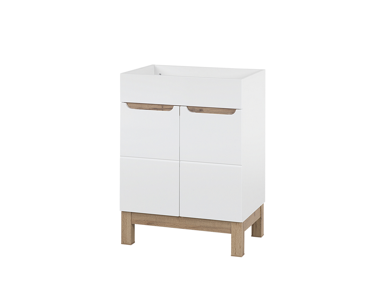 Szafka pod umywalkę 60cm 2 drzwi BALI WHITE 820 -60 CM FSC