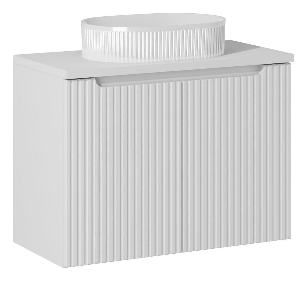 Zestaw meblowy 80cm z umywalką nablatową set-now b white 80cm d un beyond 5 wh
