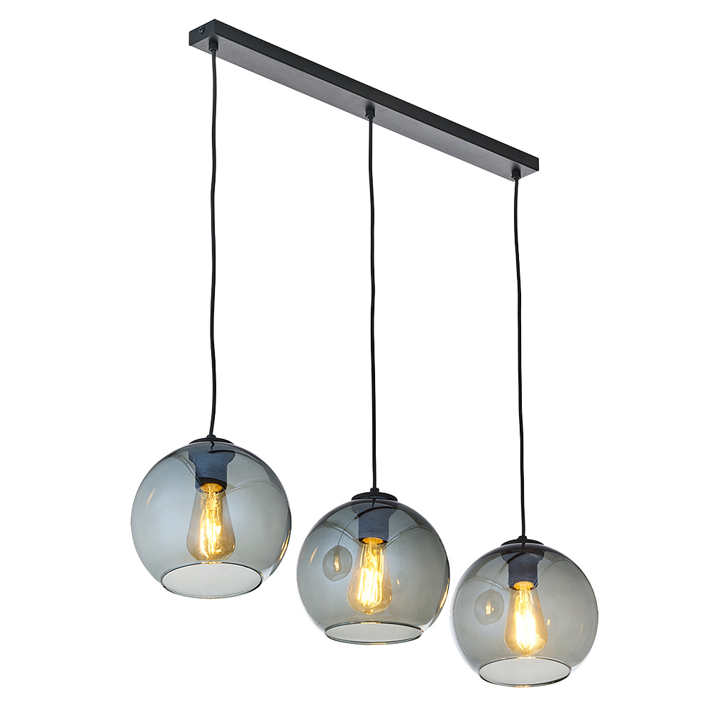 Lampa wiszca 3 kule E27 grafitowy CUBUS 2818 TK Lighting