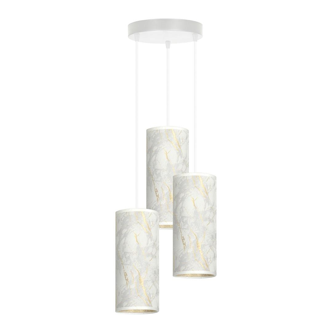 Ozdobna lampa 25cm 3x10W biay marmur 1057/3PREM KARLI 3 PREMIUM MARBEL