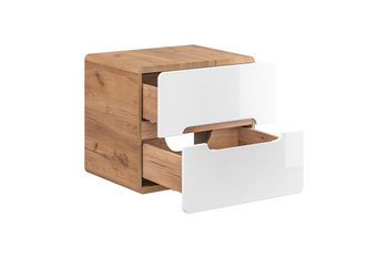 Szafka pod umywalkę Comad Dąb Craft, Biały Połysk 60 cm – ARUBA WHITE 828-UN-60CM FSC