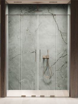 Drzwi wnękowe 180x200 Gunmetal 8 mm – SMART GUNMETAL BRUSHED EXK-7838 z powłoką Active Shield 2.0 | Szczotkowanie