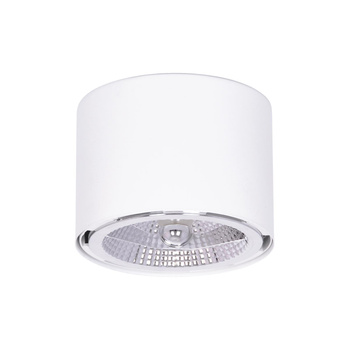 Biały spot w kształcie walca, do korytarza K-5133 z serii HORN