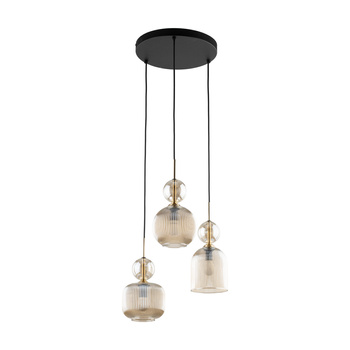 SOPHIA COGNAC LAMPA WISZACA 3XE14