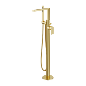 Glad bateria wannowa wolnostojąca, złoty połysk