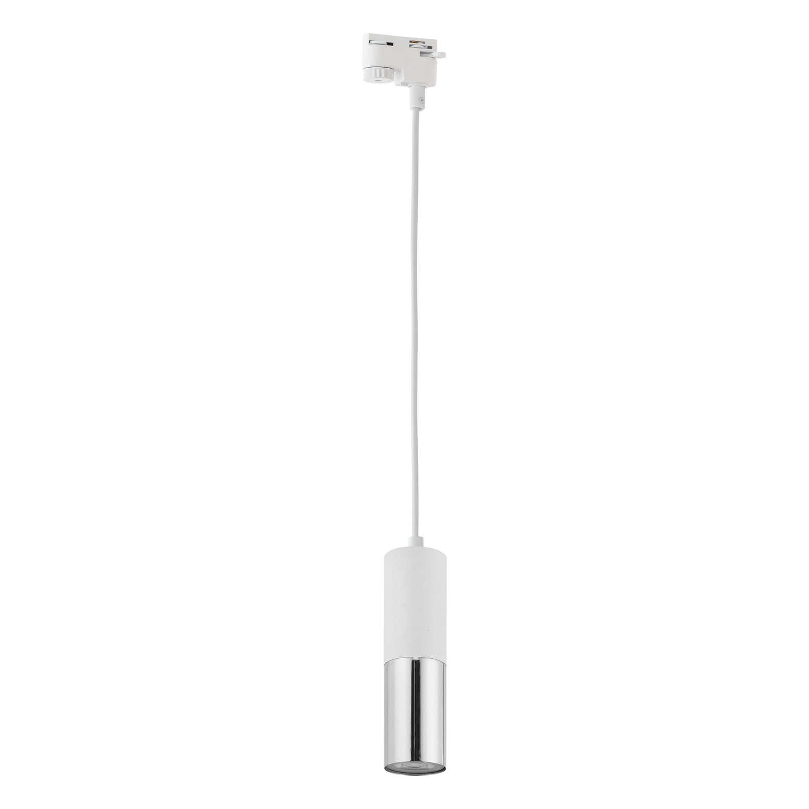 Lampa do szynoprzewodw biao-srebrna GU10 TRACER 4402