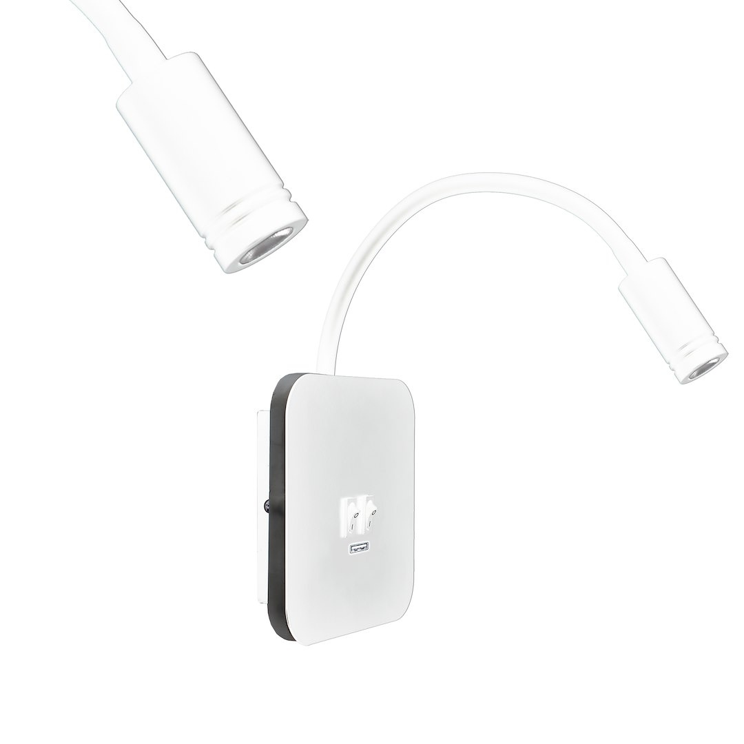 Lampka nocna Base 8W+2W Biay