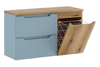 Zestaw meblowy 100cm z blatem i szafką z koszem na pranie set-nod b oak 100cm s lb