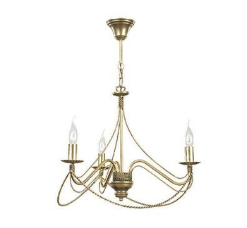 Nowoczesny żyrandol świecznikowy złoty 3x40W E14 53cm 170/3 TORI 3