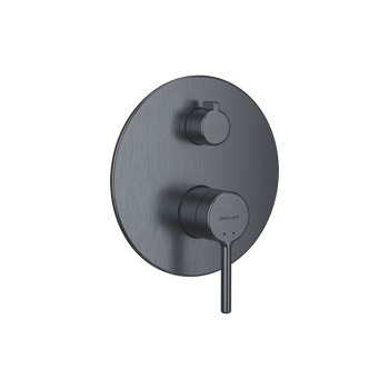 PI bateria prysznicowo-wannowa podtynkowa 2 funkcyjna, grafit szczotkowany