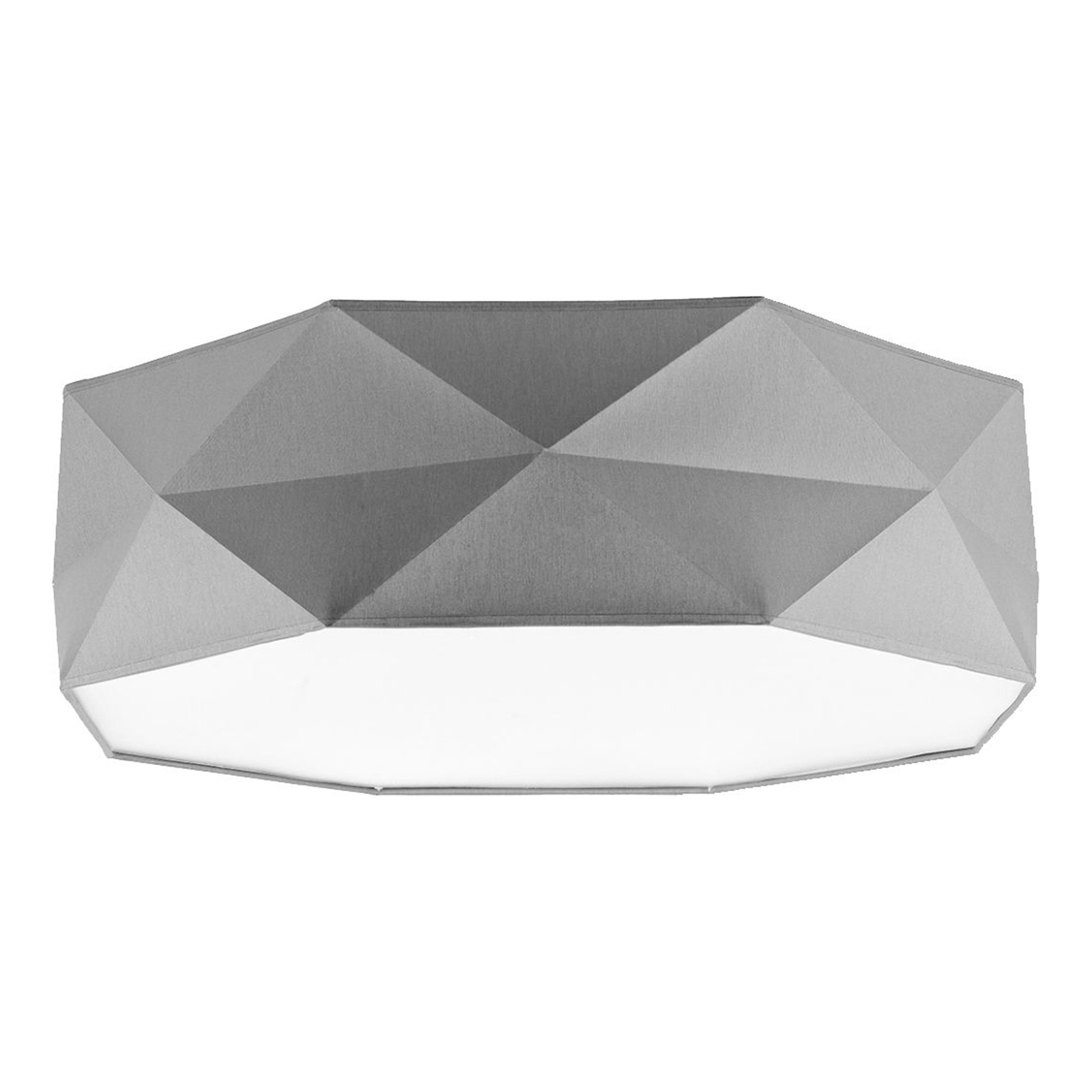 Lampa sufitowa geometryczna, szary abaur KANTOOR 52cm 4xE27