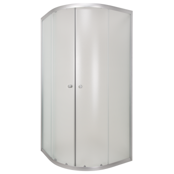 KABINA NATRYSK. PÓŁOKR.VITORIA 80X80 PROF.SATYNA SZKŁO MROŻONE