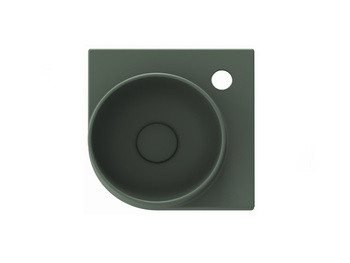 Umywalka ceramiczna Ravak cienkościenna Yard 28 cm C z otworem Grey Green XJX08228000