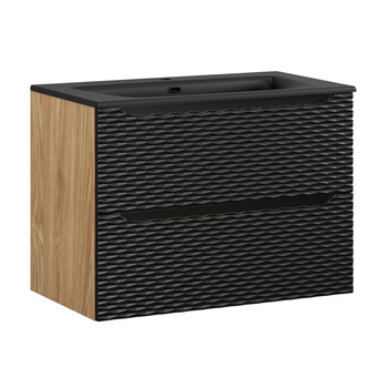 Zestaw mebli łazienkowych Ocean Black 80cm z umywalką meblową SKY – SET-OCBL 80CM S SKY BL