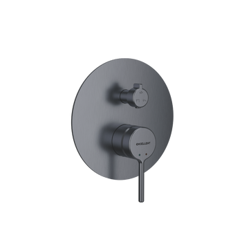 PI bateria prysznicowo-wannowa podtynkowa 3 funkcyjna, grafit szczotkowany