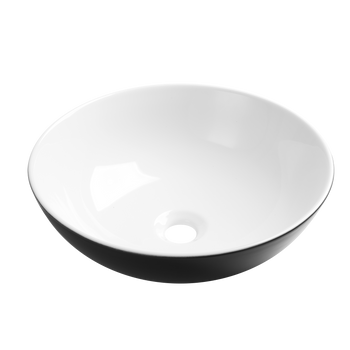 UMYWALKA NABLATOWA TINOS INVENA TREND, 39,5 CM, KOLOR CZARNO - BIAŁY