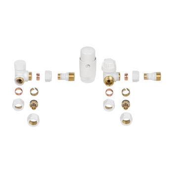 KOMPLET TERMOSTATYCZNY OSIOWY Z BLOKADĄ BIAŁY PROV