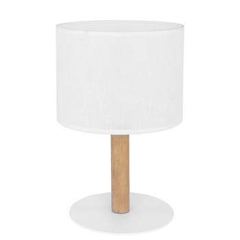 Lampka nocna do salonu 15W E27 biały DEVA 5217 TK Lighting
