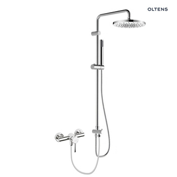 Oltens Molle zestaw prysznicowy z baterią prysznicową ścienną chrom 36050100