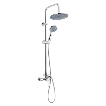 DESZCZOWNIA Z BATERIĄ NATRYSKOWĄ MALTA CHROM