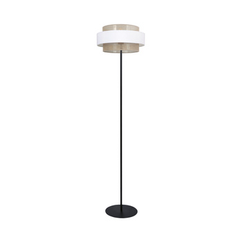 Stylowa lampa podłogowa boho z abażurem Ø40cm K-5275 z serii CEZAR