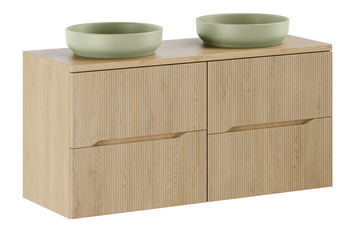 Zestaw meblowy 120cm z blatem i 2 umywalkami nablatowymi River SET-NC B CREMONA 120CM UN RIVER 1 OG