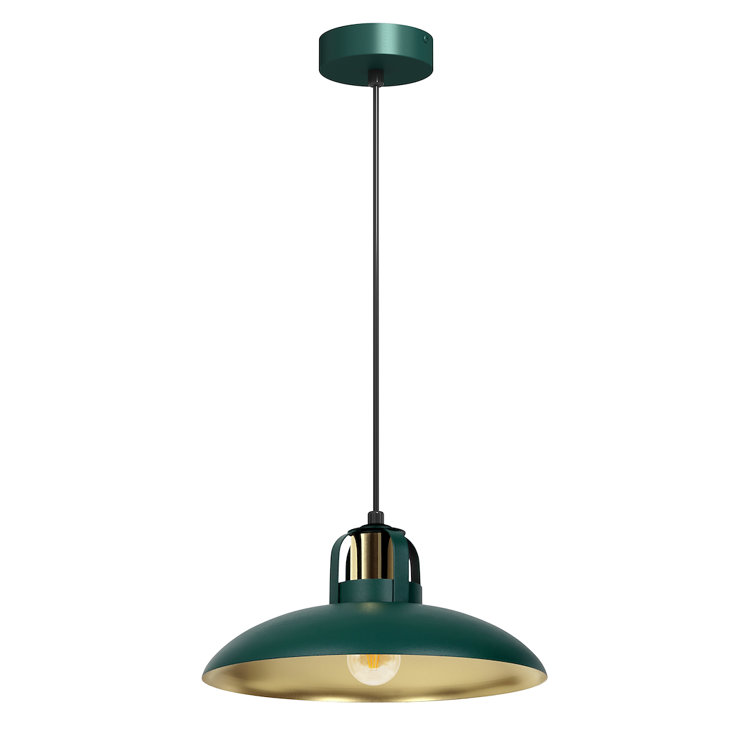 Lampa wiszca FELIX GREEN/GOLD 1xE27