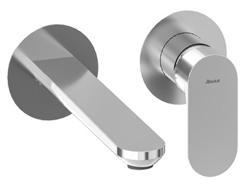 Bateria umywalkowa Ravak podtynkowa Eleganta EL 019.00CR do R-box dwuczęściowa chrom X070212