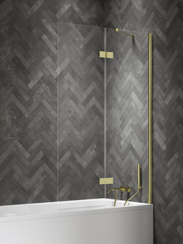 Parawan nawannowy 120x150 Złoty 6 mm – NESTA LIGHT GOLD P-0244 z powłoką Active Shield 2.0 | Połysk