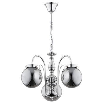 Majestatyczny żyrandol HERO 28283 SREBRNY