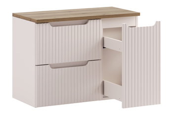 Zestaw meblowy 80cm z blatem i szafką cargo set-noc b oak 80cm lc