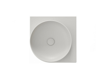 Umywalka ceramiczna Ravak cienkościenna Yard 45 cm C bez otworu Smoke Grey XJX0O045000