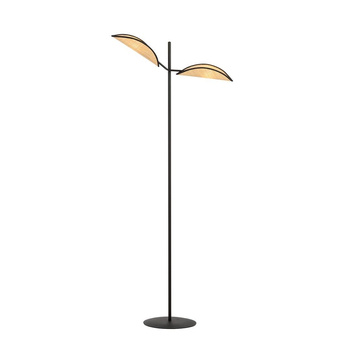 Lampa podłogowa metal, czarna/beżowa VENE 1160/LP2