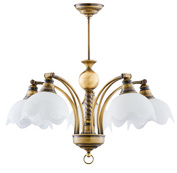 JUPITER duży klasyczny żyrandol patynowany 5-ramienny 0005