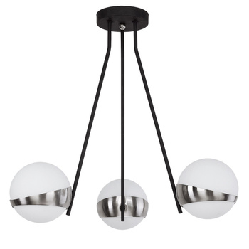 ELFA żyrandol nowoczesny 3-ramienny niklowany 1714