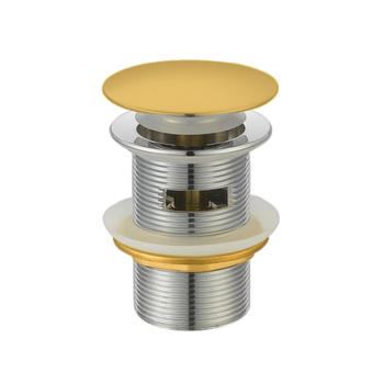 KOREK DO WANNY WOLNOSTOJĄCEJ + PRZELEW, KOLOR ZŁOTY