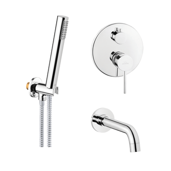 ZESTAW WANNOWY PODTYN Z BATERIĄ PODTYNKOWĄ 2-FUNKCYJNĄ DAFNI