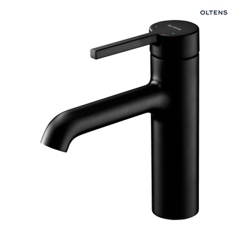Oltens Rann bateria umywalkowa stojąca czarny mat 32205300