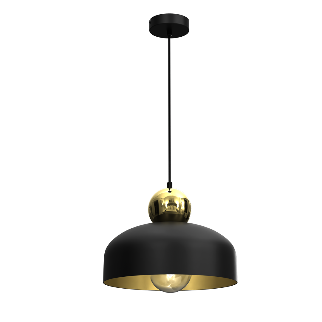 Lampa Wiszca HARALD GOLD/BLACK 1xE27